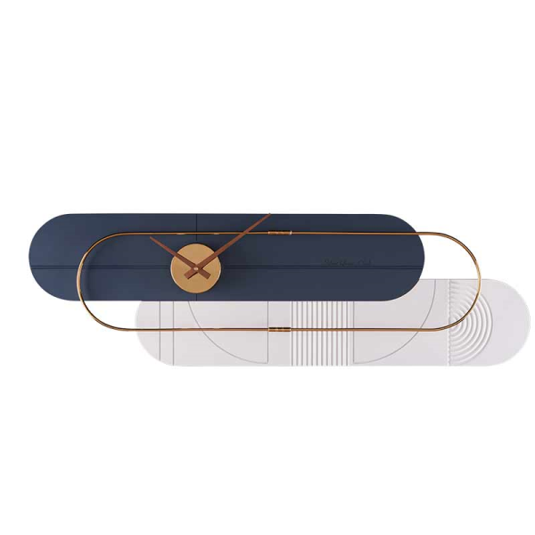 ساعت دیواری مدرن لاکوی کد WMC-1504، ساعت دیواری لاکوی با متریال با کیفیت و با دوام، طراحی مینیمال، دارای موتور آرامگرد و 5 سال گارانتی، رنگ آبی