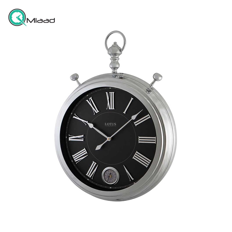 ساعت دیواری فلزی لوتوس مدل 16038 SILVER قیمت ساعت دیواری