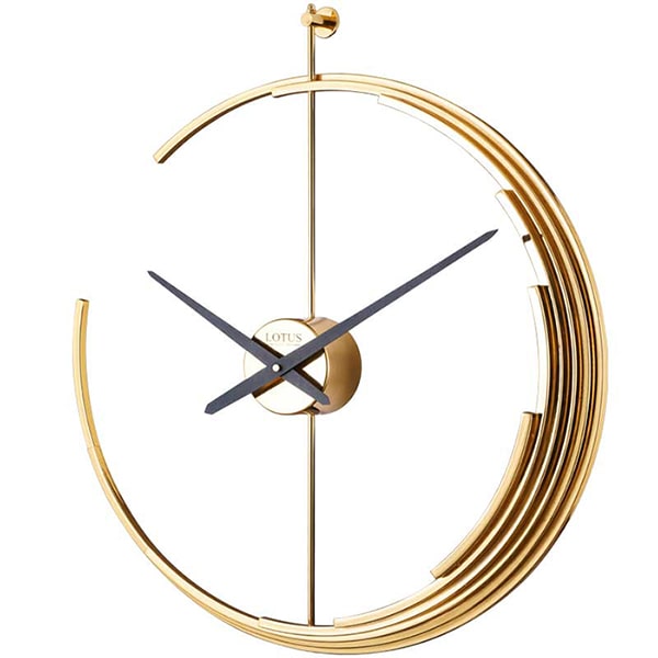 ساعت دیواری فلزی لوتوس مدل 18026 طلایی