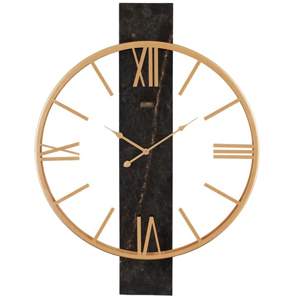 ساعت دیواری فلزی لوتوس مدل 20141 مشکی طلایی