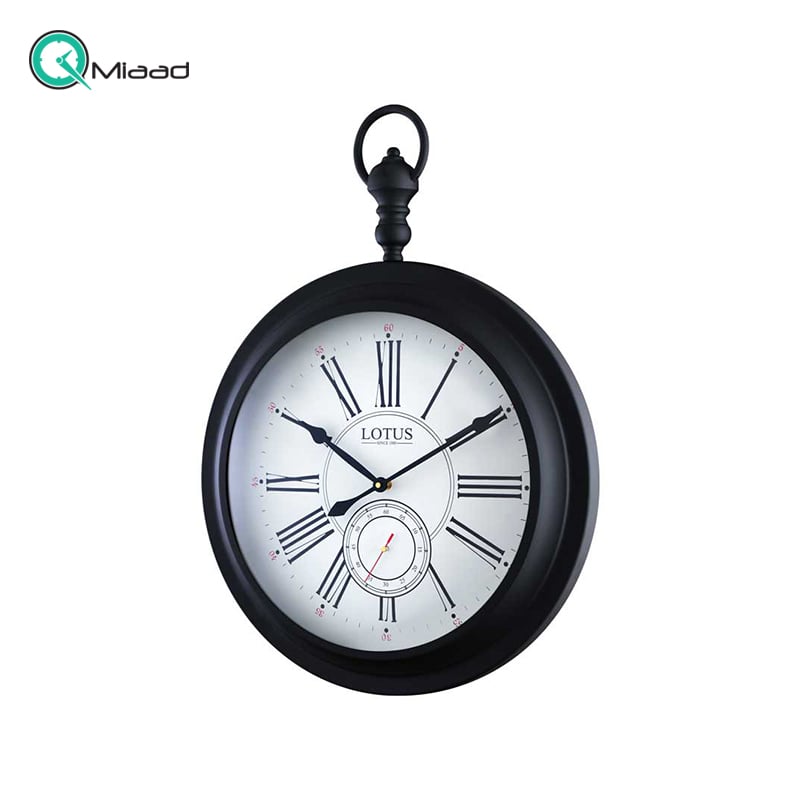 ساعت دیواری فلزی لوتوس مدل 4031 Black ساعت دیواری لوتوس