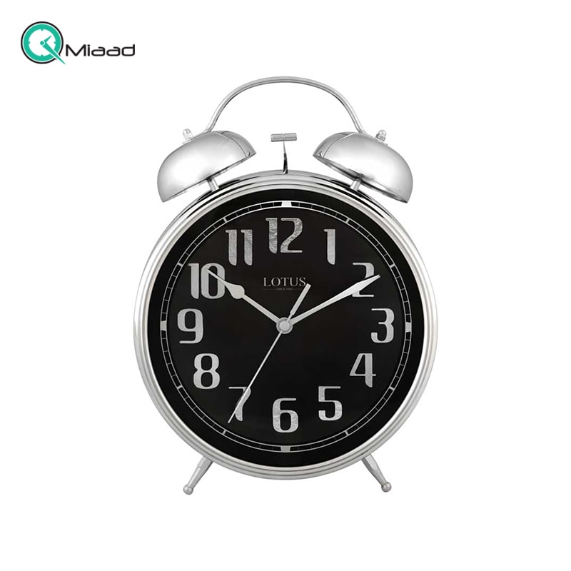 ساعت رومیزی فلزی لوتوس مدل B700 سیلور قیمت ساعت رومیزی