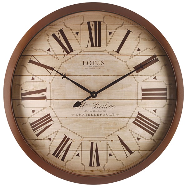 ساعت دیواری چوبی لوتوس مدل 8833