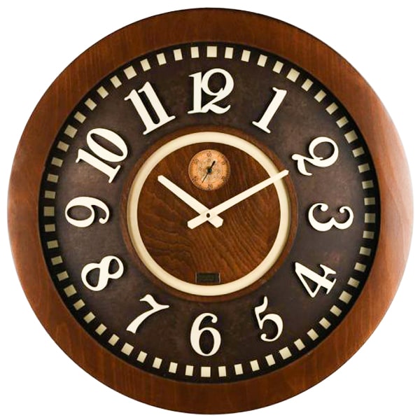 ساعت دیواری چوبی لوتوس مدل 9819
