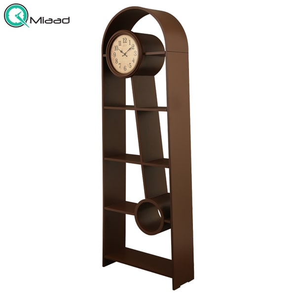 ویترین ساعت دار چوبی لوتوس مدل 999 قهوه ای خرید ساعت ایستاده