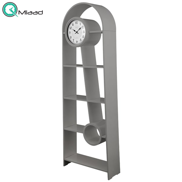 ویترین ساعت دار چوبی لوتوس مدل 999 طوسی خرید ساعت ایستاده