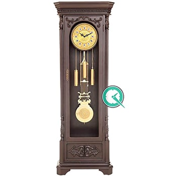 ساعت ایستاده لوتوس LOTUS مدل ایمپریا Imperia |کلاسیک چوبی قهوه ای | کد GF-9401-BR