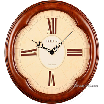 ساعت دیواری چوبی لوتوس مدل CLAYTON L006