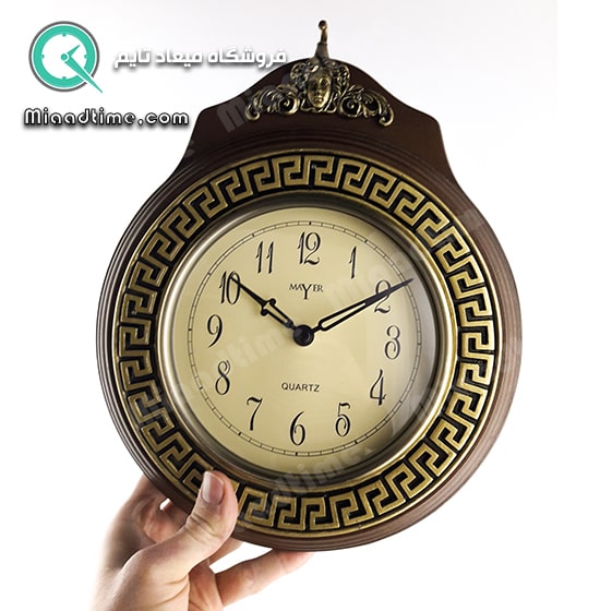 ساعت دیواری دو طرفه چوبی برند والتر کد 122 قیمت ساعت دیواری دو طرفه