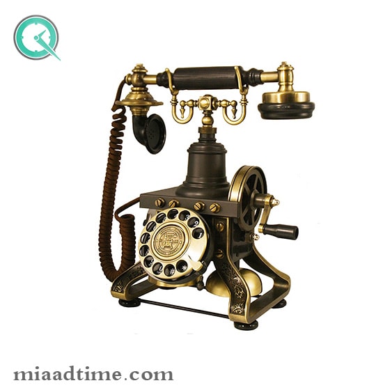 تلفن رومیزی کلاسیک | تلفن رومیزی با شماره گیر چرخشی کد 1892 تلفن تزیینی رومیزی