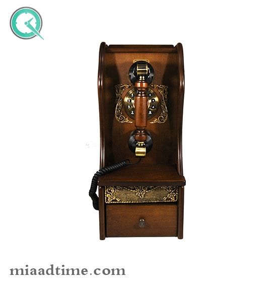 تلفن دیواری چوبی مایر کد HT22 تلفن سلطنتی دیواری