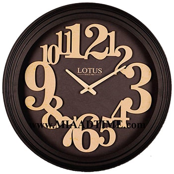 ساعت دیواری فلزی صفحه چوبی برجسته مدل وستمینستر WESTMINSTER 16017