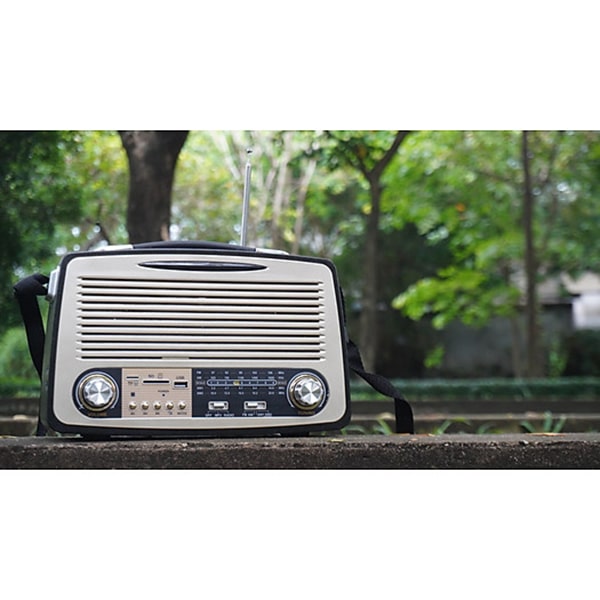 رادیو شارژی کلاسیک مدل 1700 مشکی