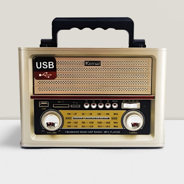 رادیو کلاسیک کمای رنگ روشن مدل 1705BT