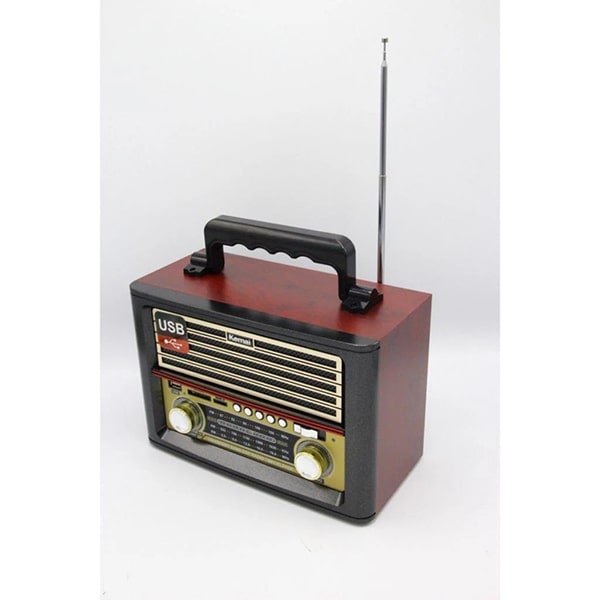 رادیو شارژی کلاسیک کمای مدل 1705 مشکی