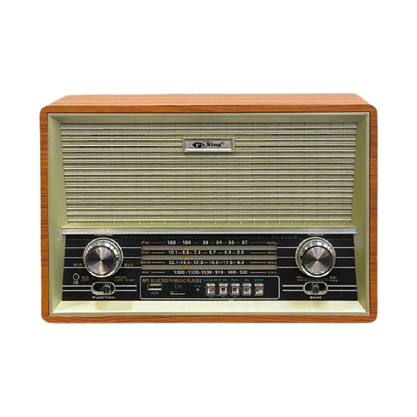 رادیو شارژی کلاسیک طرح چوب  مدل 2002