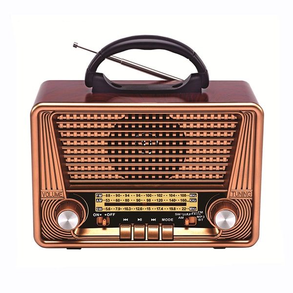 رادیو شارژی کلاسیک طرح چوب مدل 7188