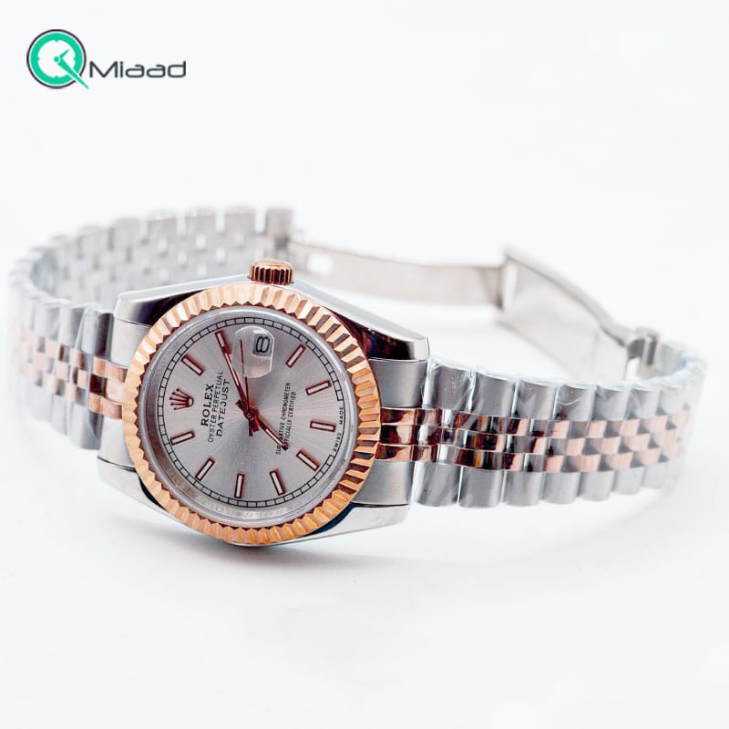 ساعت مچی مردانه رولکس مدل 6435 سیلور رزگلد زنانه