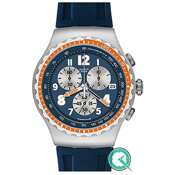 ساعت سواچ Swatch مردانه سه موتوره | اسپرت، کرنوگراف، رنگ آبی | کد YOS423