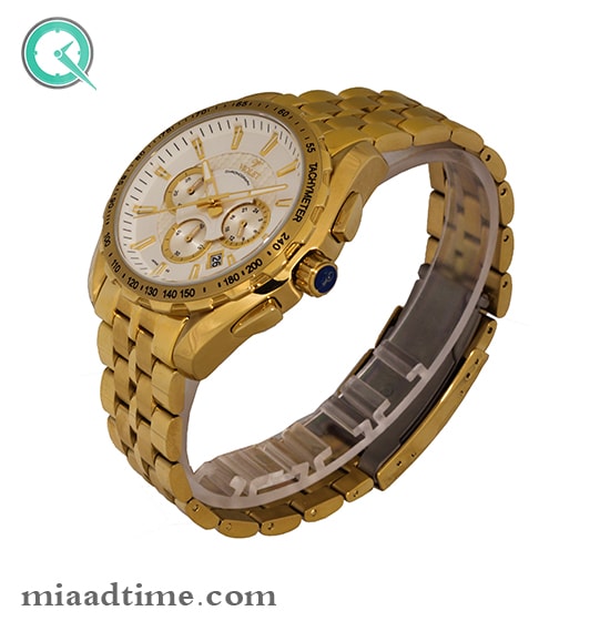 ساعت مچی ویولت مردانه کرنوگراف طلایی صفحه سفید مدل 0406/2G ساعت مچی مردانه اصل