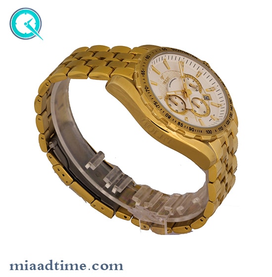 ساعت مچی ویولت مردانه کرنوگراف طلایی صفحه سفید مدل 0406/2G ساعت مچی مردانه مارک دار