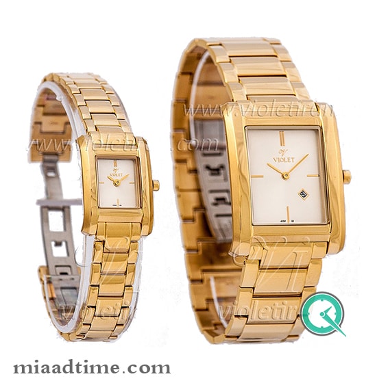 ساعت مچی ویولت زنانه، مستطیل طلایی | کد 0084/2L زنانه