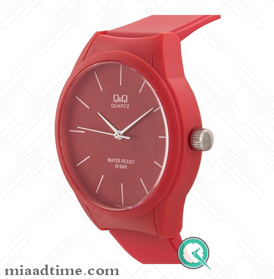 ساعت مچی دخترانه قرمز رنگ اسپرت | Q&Q | کد vr28j010y اسپرت