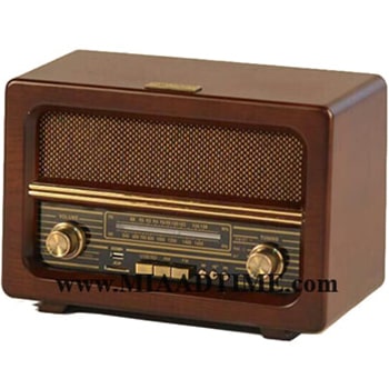 رادیو چوبی کلاسیک والتر قهوه ای کد 091