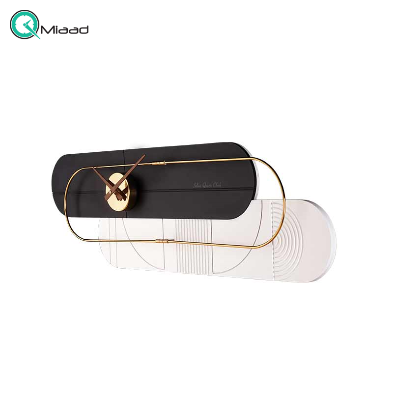ساعت دیواری مدرن لاکوی کد WMC-1504، ساعت دیواری لاکوی با متریال با کیفیت و با دوام، طراحی مینیمال، دارای موتور آرامگرد و 5 سال گارانتی، رنگ مشکی