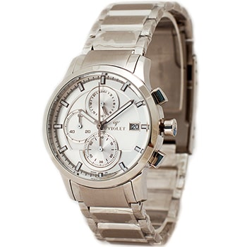 ساعت مچی ویولت زنانه کرنوگراف گرد فلزی سیلور صفحه سفید مدل 0323L