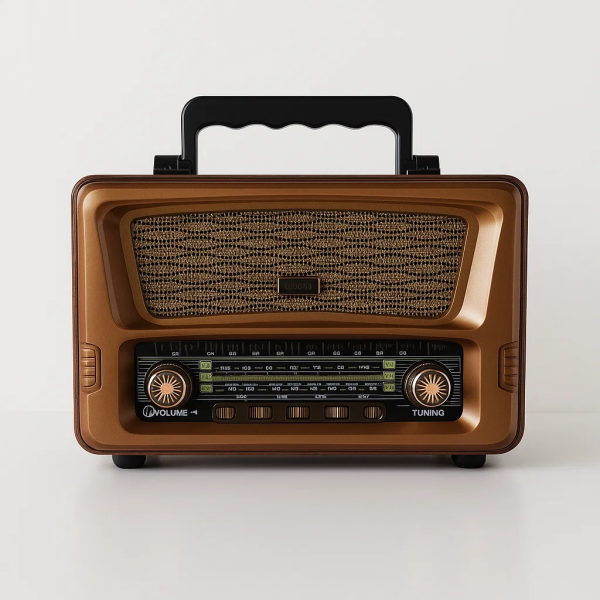 رادیو کلاسیک مدل 1806، رادیو طرح قدیمی سایز کوچک با قابلیت های بلوتوث / رادیو و پورت USB