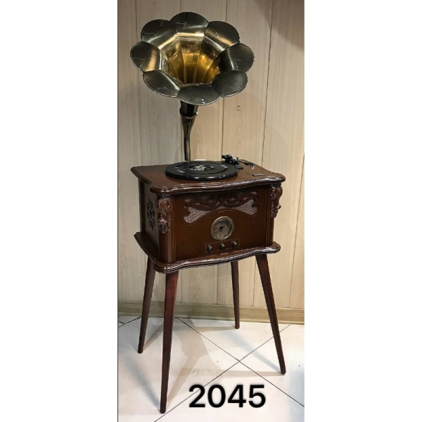 گرامافون رومیزی پایه دار مدل 2045