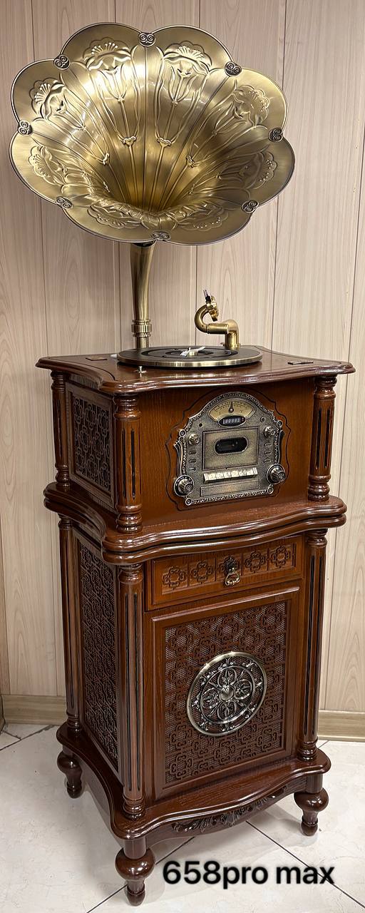 گرامافون مبله والتر فول‌جدید مدل 658 پرو‌مکس قهوه ای