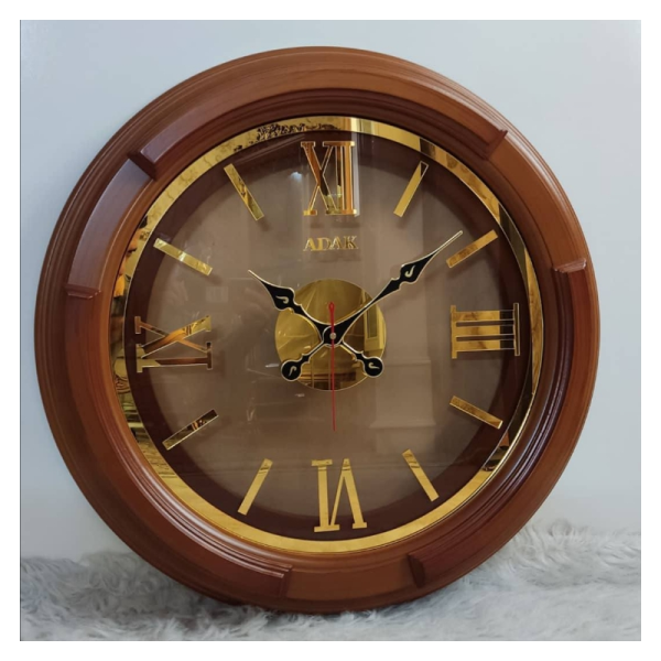 ساعت دیواری آداک مدرن از جنس چوب سنگین