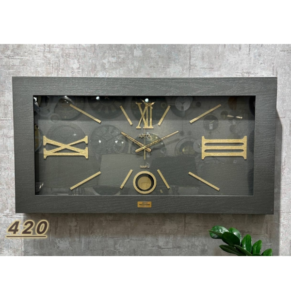ساعت دیواری آرتا Arta با طراحی مستطیلی کد 420