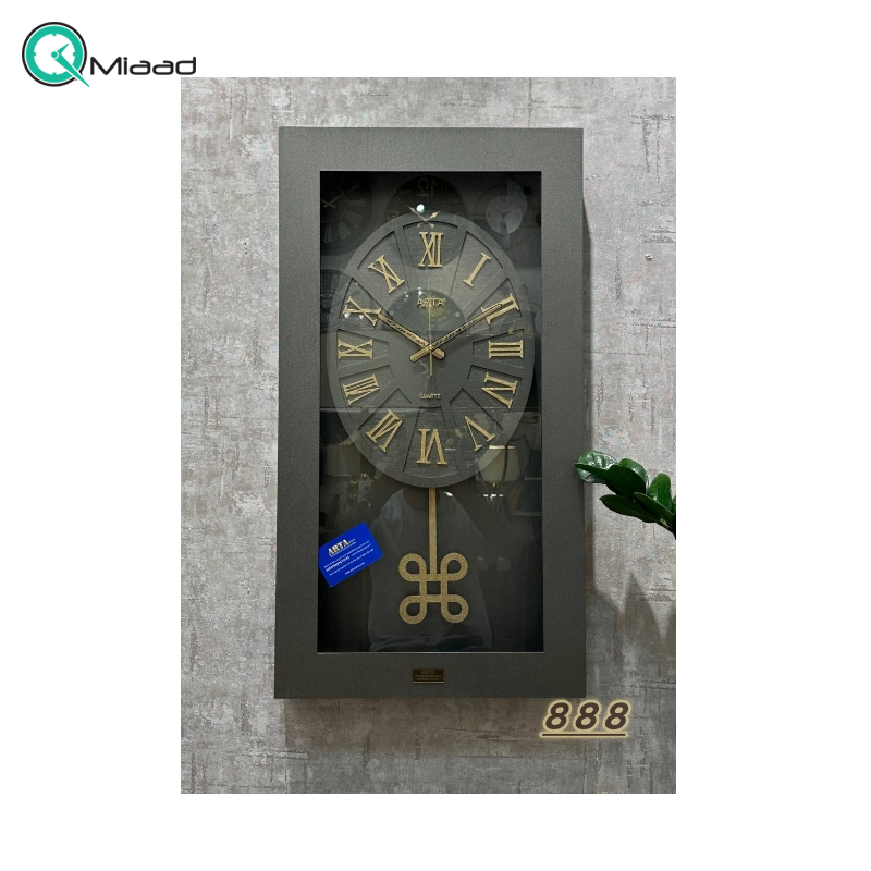 ساعت دیواری آرتا Arta کد 888 رنگ طوسی