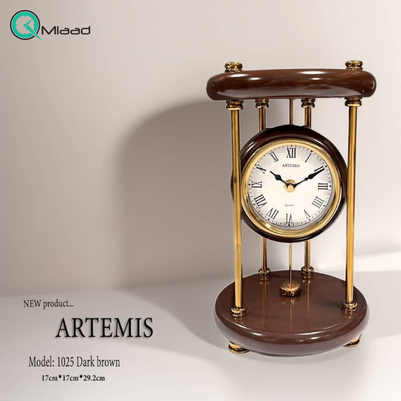 ساعت رومیزی فلزی آرتمیس مدل 1025