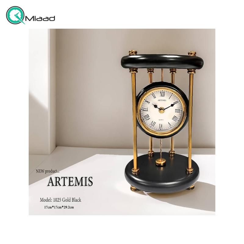 ساعت رومیزی فلزی آرتمیس مدل 1025