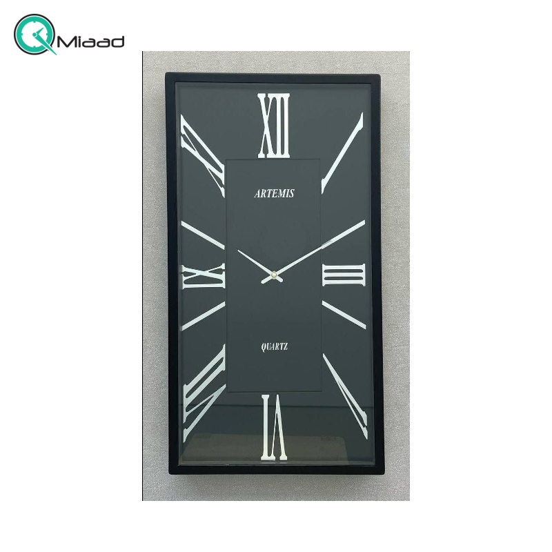 ساعت دیواری فلزی آرتمیس مدل 2028 مشکی