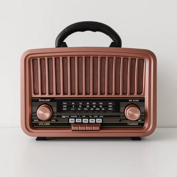 رادیو کلاسیک، اسپیکر بلوتوثی قابل حمل، رادیو طرح قدیمی فلش خور، رادیو با قابلیت پخش موزیک و صدا، مدل RX-BT929
