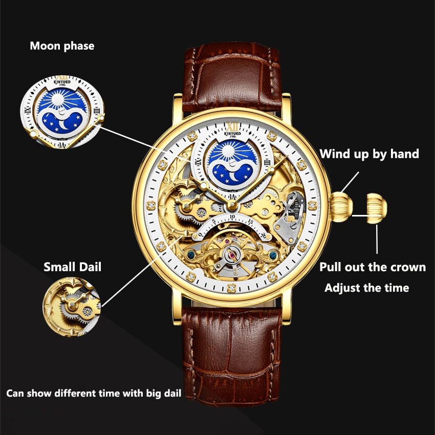 ساعت مچی اتوماتیک مردانه پتک فیلیپ طرح ماه شیک