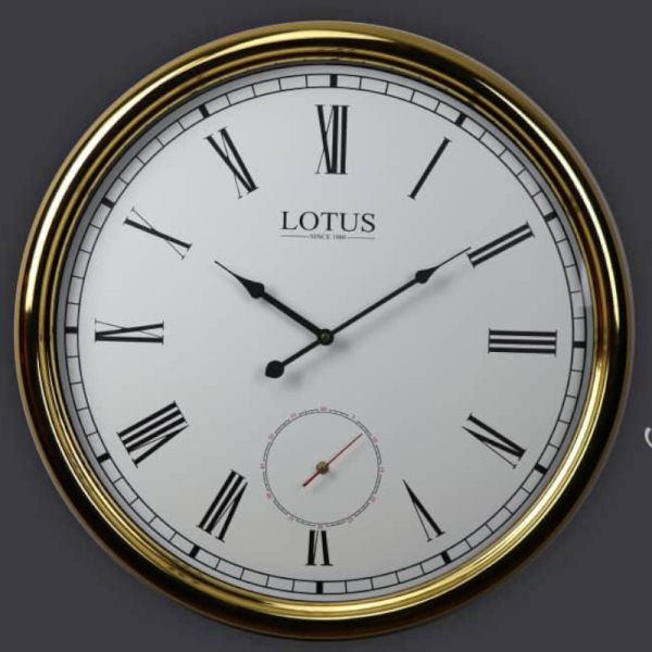 ساعت دیواری فلزی لوتوس 1901