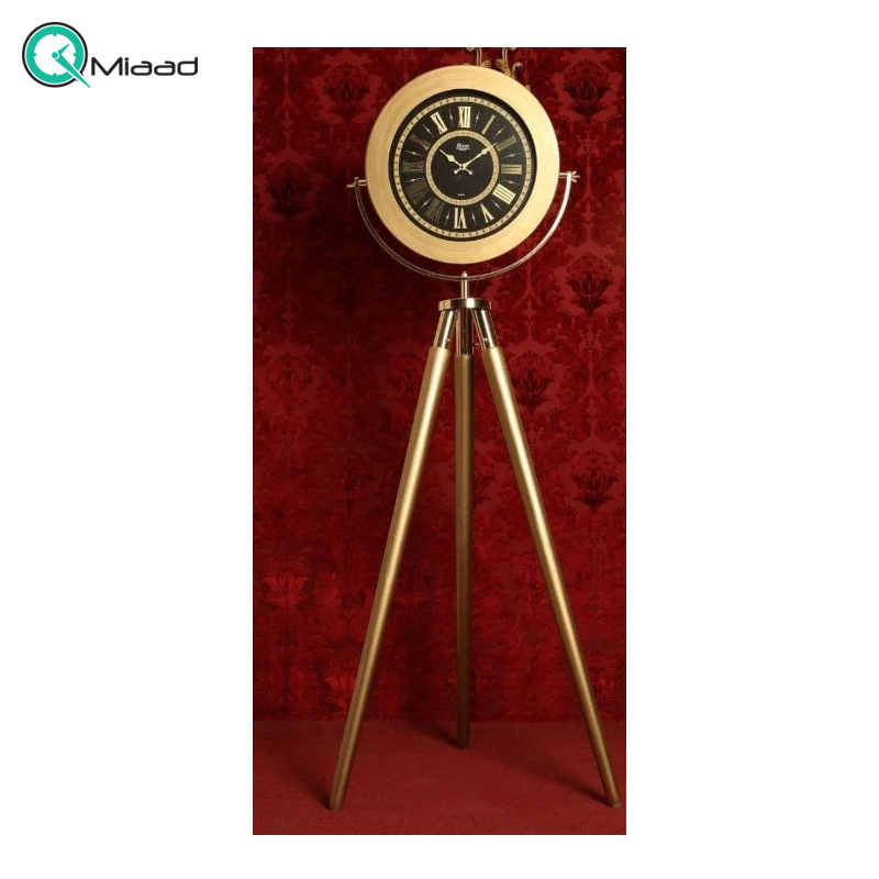 ساعت ایستاده ریور پلاس با سه پایه مدل طلایی