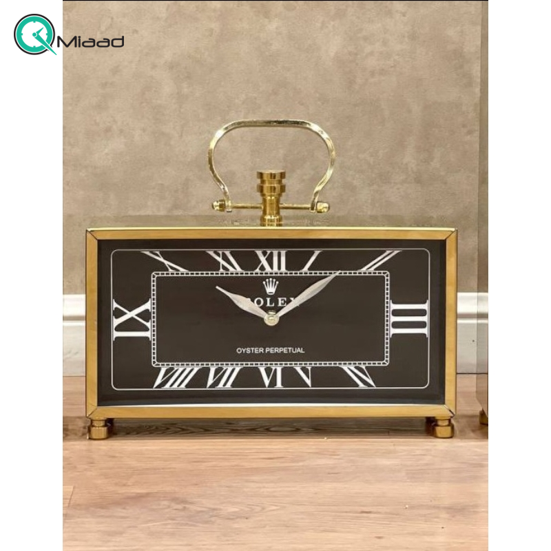 ساعت رومیزی گرد در 4 سایز رنگ طلایی