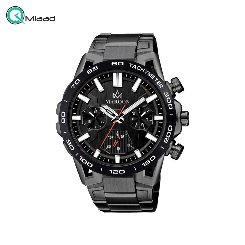 ساعت مچی مردانه ویولت مارون کد 77446/2 تیتانیوم صفحه مشکی