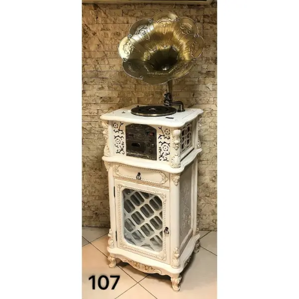 گرامافون مبله والتر مدل 107 رنگ سفید