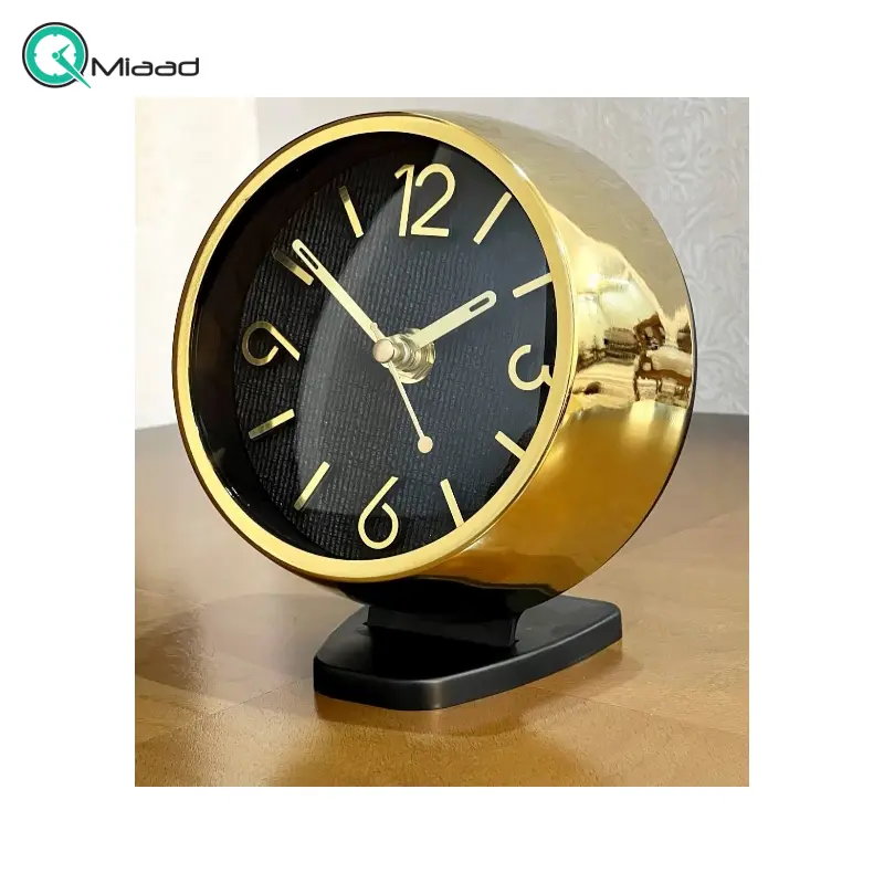 ساعت رومیزی مدل W 01 رنگ طلایی مشکی