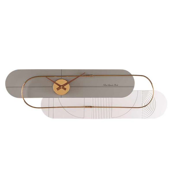 ساعت دیواری مدرن لاکوی کد WMC-1504، ساعت دیواری لاکوی با متریال با کیفیت و با دوام، طراحی مینیمال، دارای موتور آرامگرد و 5 سال گارانتی، رنگ طوسی
