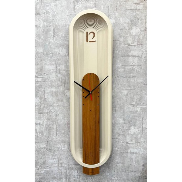 ساعت دیواری مدرن و هنری مدل ریپل خطی، یک طراحی خلاقانه و بی‌نقص برای دکوراسیون‌های خاص | دارای رنگبندی