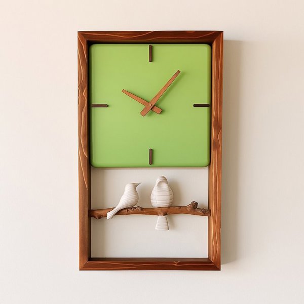 ساعت دیواری چوبی مینیمال | دست ساز و شیک کد 181